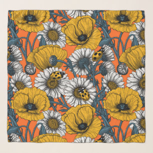 The meadow in yellow and blue scarf