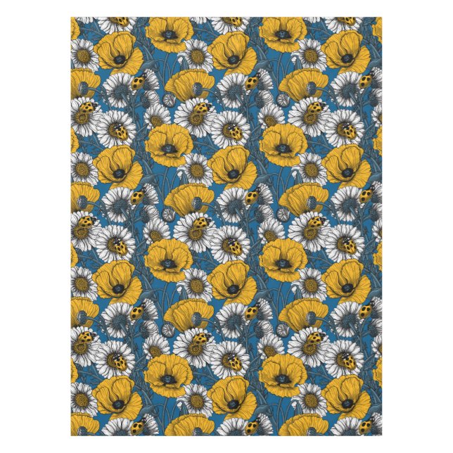 The meadow in yellow and blue tablecloth (Front)