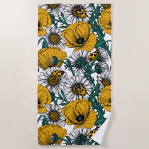 The meadow in yellow beach towel