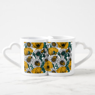 The meadow in yellow coffee mug set