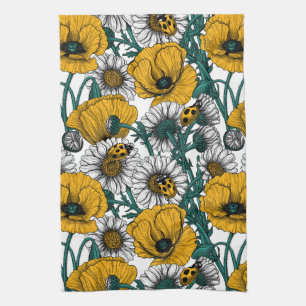The meadow in yellow kitchen towel