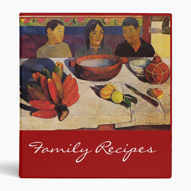'The Meal' - Paul Gauguin Recipe Binder (Front)