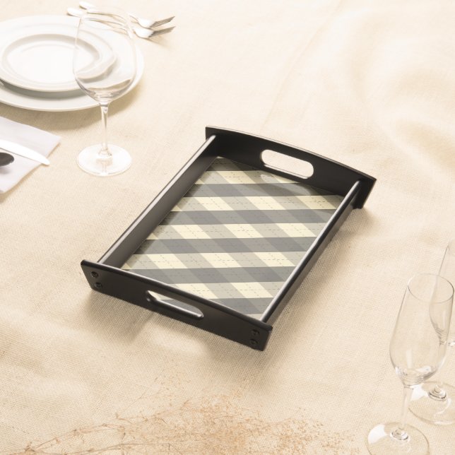 The MeanClique Black Serving Tray (Front)