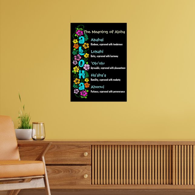 The Meaning of Aloha Poster | Zazzle