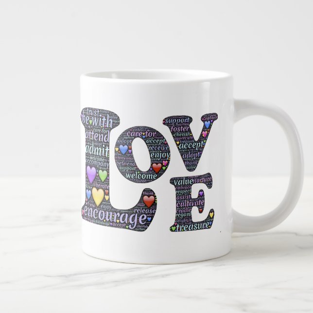 The Meaning of Love Giant Coffee Mug (Right)
