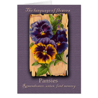 The Meaning of the Pansy Cards