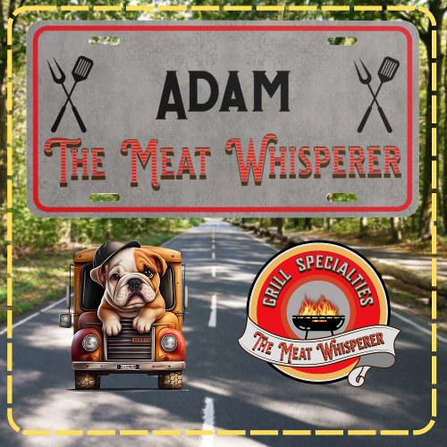 The Meat Whisperer License Plate to Personalize