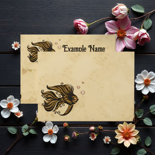 The mechanical wonder of the ocean steampunk fish. envelope