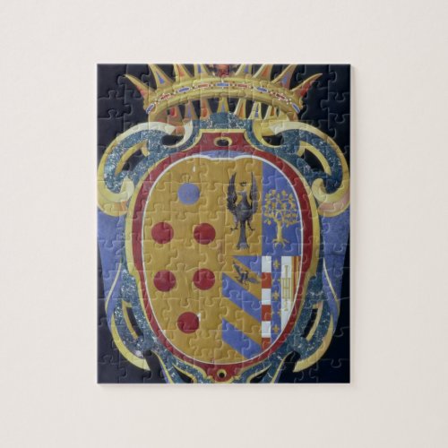 The Medici_Lorena Coat of Arms c1638 pietra dur Jigsaw Puzzle