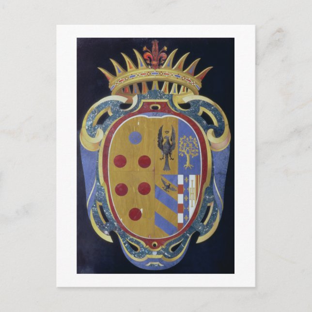The Medici-Lorena Coat of Arms, c.1638 (pietra dur Postcard (Front)