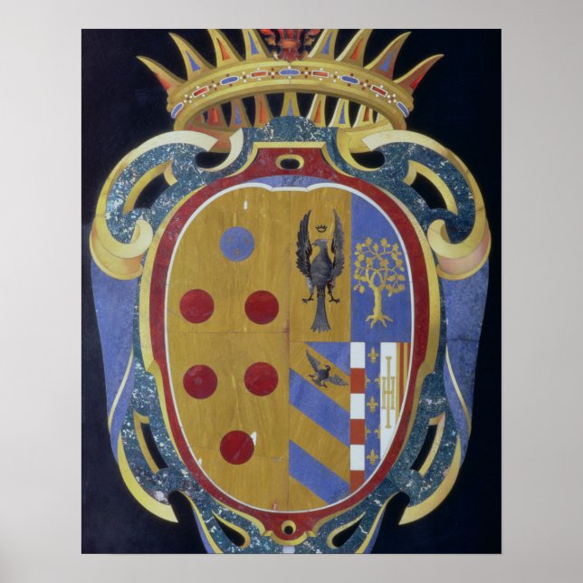 The Medici-Lorena Coat of Arms, c.1638 (pietra dur Poster (Front)