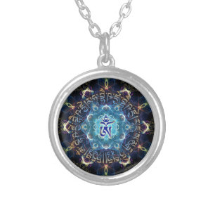 The Medicine Buddha -Bhaisajyaguru Silver Plated Necklace