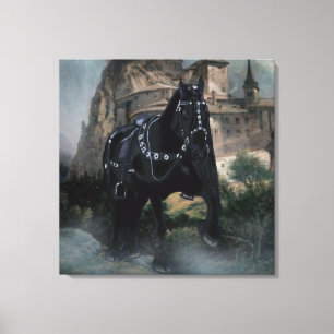 The Medieval Horse - Wrapped Canvas
