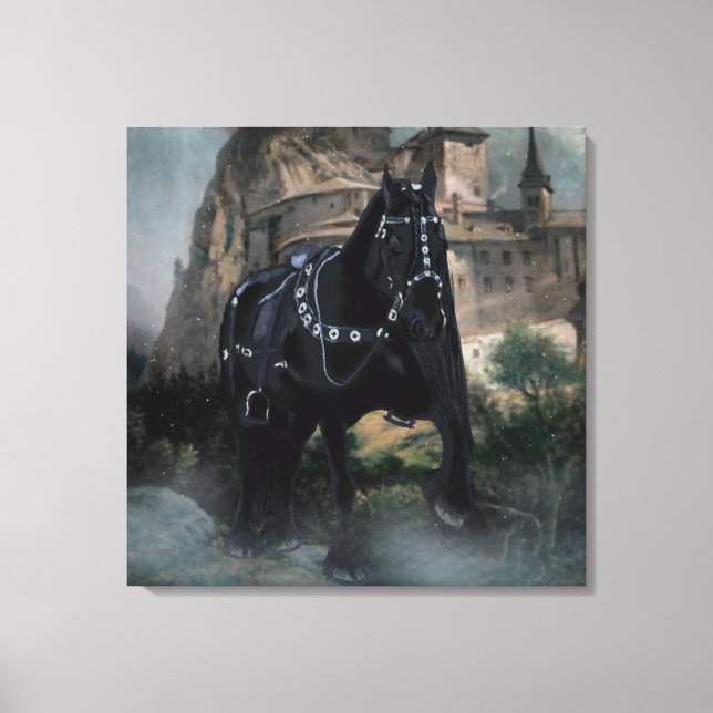 The Medieval Horse - Wrapped Canvas Print (Front)