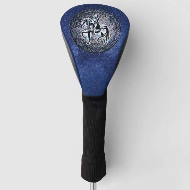 The Medieval Shield Knight  Golf Head Cover (Front)