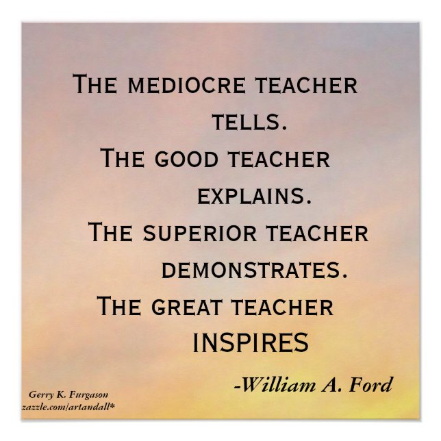 THE MEDIOCRE TEACHER Glossy Poster (Front)