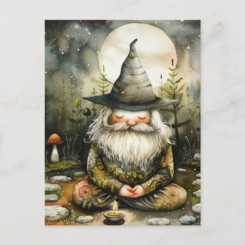 The Meditating Gnome Postcard