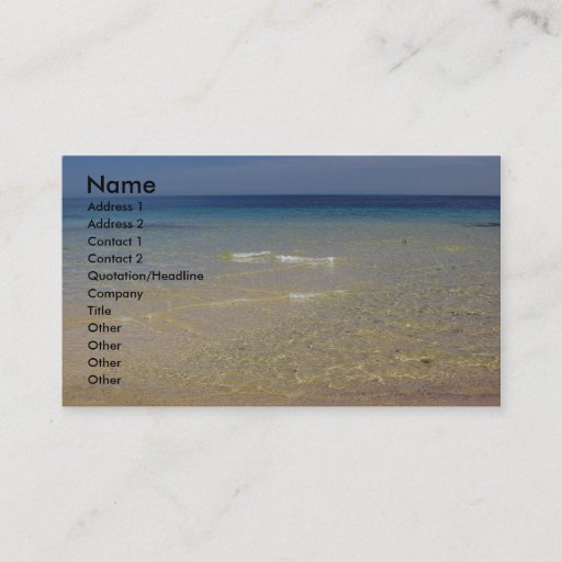 Customizable The Mediterranean #1 Business Card