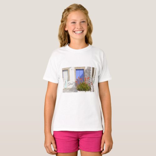 The Mediterranean colors of the Greek islands T_Shirt