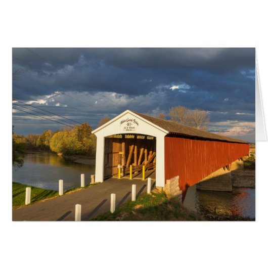 The Medora Covered Bridge Built In 1875 (Front Horizontal)