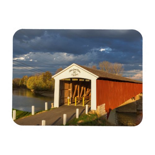 The Medora Covered Bridge Built In 1875 Magnet