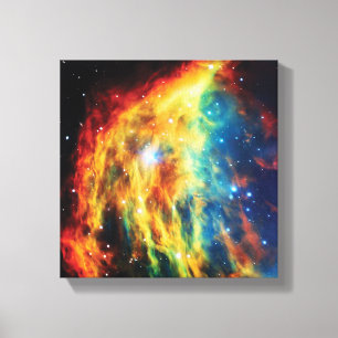 The Medusa Nebula Hubble Outer Space Photo Canvas Print