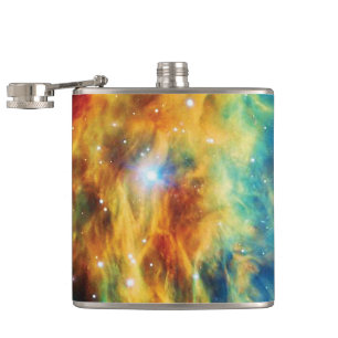 The Medusa Nebula Hubble Outer Space Photo Hip Flask