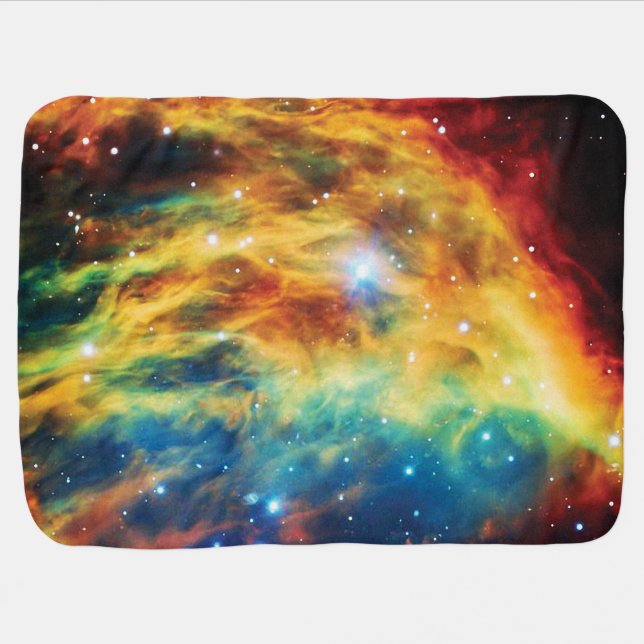 The Medusa Nebula Hubble Outer Space Photo Stroller Blanket (Horizontal)