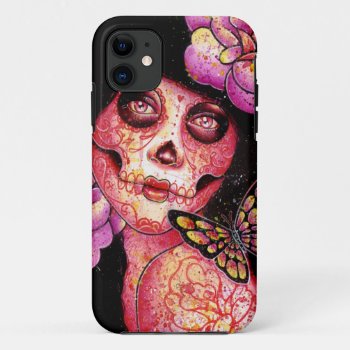 The Meek - Day Of The Dead Girl Iphone 11 Case by NeverDieArt at Zazzle