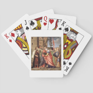 The Meeting at the Golden Gate with Saints, 1515 ( Poker Cards