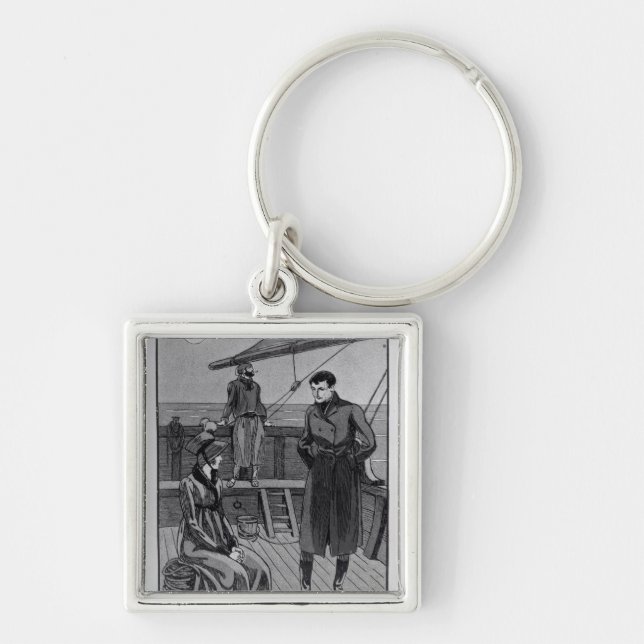 The meeting between Orso and Miss Nevil on Keychain (Front)
