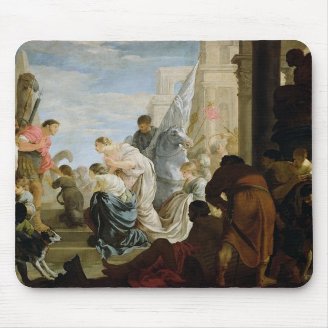 The Meeting of Anthony and Cleopatra, c.1645 Mouse Pad (Front)