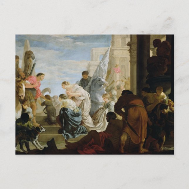 The Meeting of Anthony and Cleopatra, c.1645 Postcard (Front)