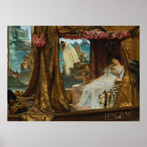 The Meeting of Antony and Cleopatra by Alma_Tadema Poster