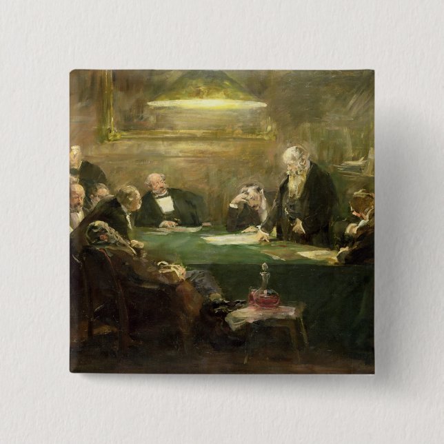 The Meeting of the Board of Directors, 1900 Button (Front)