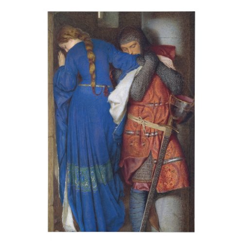 The Meeting on the Turret Stairs by Burton Faux Canvas Print