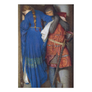 The Meeting on the Turret Stairs by Burton Faux Canvas Print