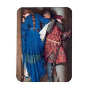 The Meeting on the Turret Stairs (by F.W. Burton) Magnet