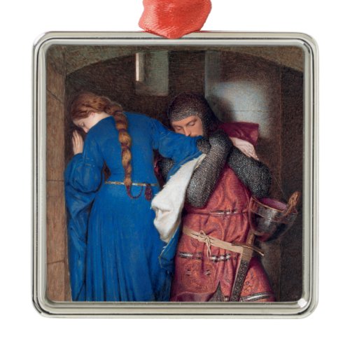 The Meeting on the Turret Stairs (by F.W. Burton) Metal Ornament