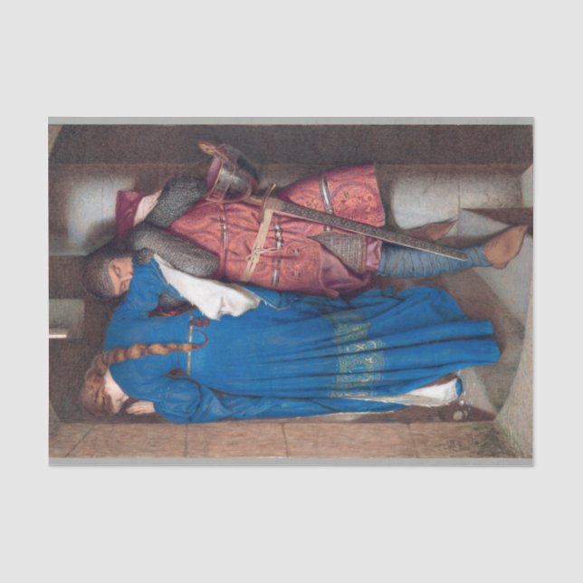 The Meeting on the Turret Stairs (by F.W. Burton) Tissue Paper (Front)