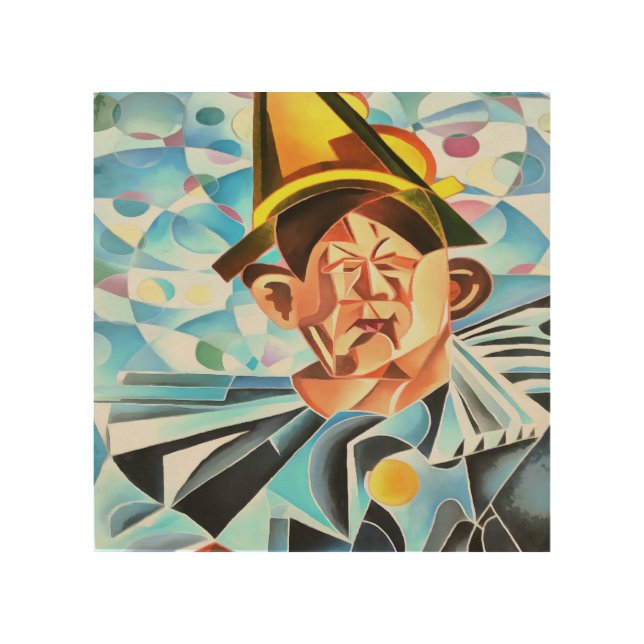 The Melancholic Clown Geometric Art (Front)