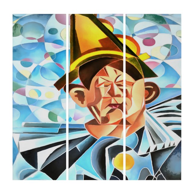 The Melancholic Clown Geometric Art (Front)