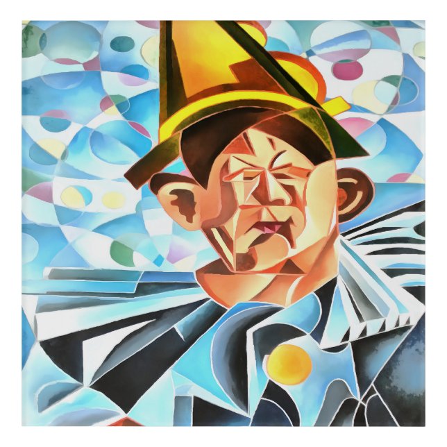 The Melancholic Clown Geometric Art (Front)