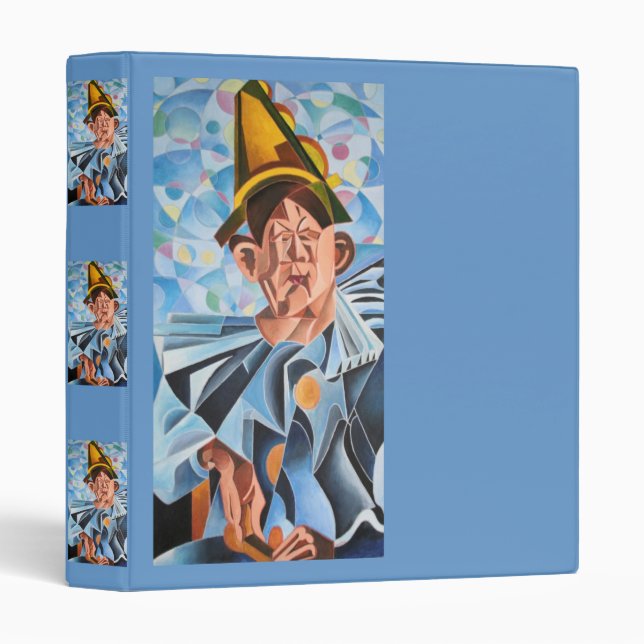 The Melancholic Clown Geometric Art  Binder (Front/Spine)