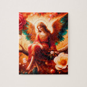 The Melancholy Angel Sitting in a Tree Jigsaw Puzzle