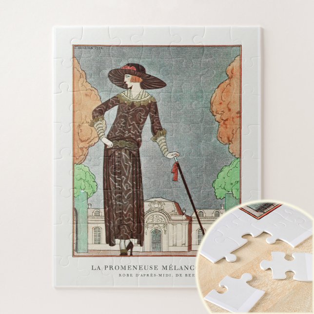 The Melancholy Walker by George Barbier  Jigsaw Puzzle (Creator Uploaded)