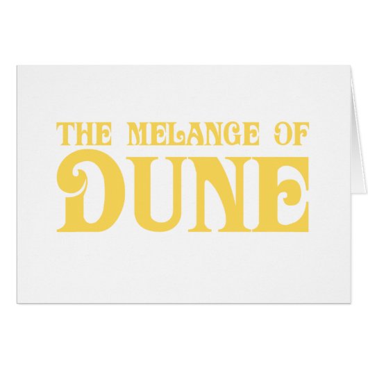 The Melange of Dune Cards (Front Horizontal)