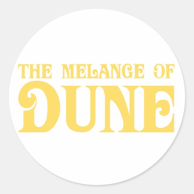 The Melange of Dune Classic Round Sticker (Front)