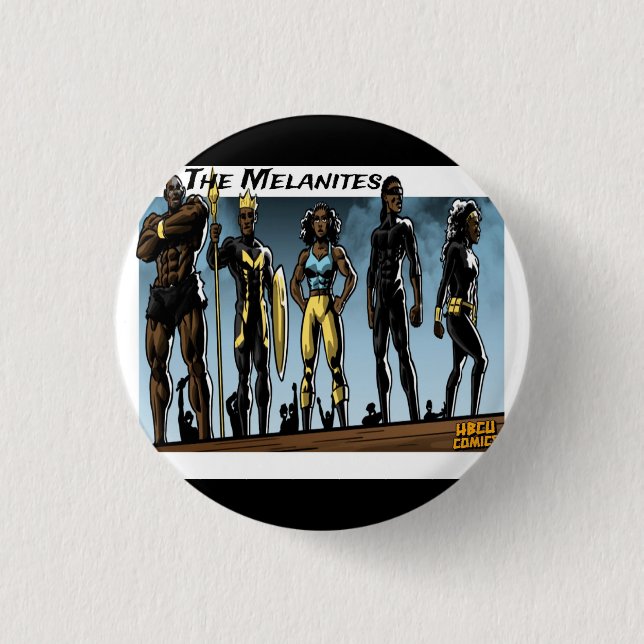 The Melanites Button (Front)