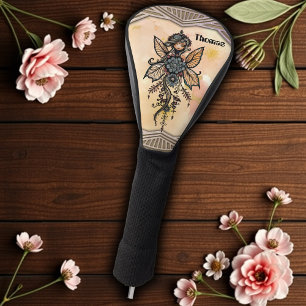 The melody of nature, dance of the flower fairy. golf head cover